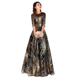 New Atmospheric Evening Dress Dress Female Famous Temperament Banquet Atmosphere Queen Golden Liang Annual Performance Suit