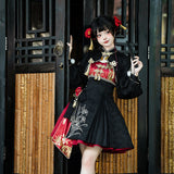 Pavilion Original Witch Girl Hanfu Women's New Chinese Style Blouse Leg Sling Skirt Skirt Suit 9321