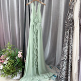 Oil/8 Colors 2025 Elegant Hanging Neck-Luck Holiday Flowers Unique Special Beach Dress