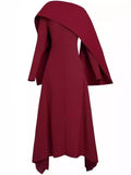 Heavy Industry Temperament Shawl Dress 2025 Summer New Niche Design Sense Irregular Splicing Dress Woman