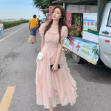 Gentle Fairy Chiffon Dress 2025 New Skinny Sleeves Sunscreen Fairy Dress DJPT
