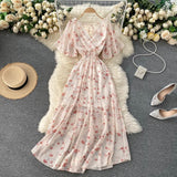 Vacation Dress Summer 2025 New Sexy V To Receive Long-Lost Lanky Chopped Beach Skirt DJPT