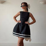 Summer 2025 New Sister Bag Hip Dress Famous Style Temperament Sexy Bare Back A Dress Dress Woman DJPT