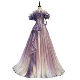 Evening Dress 2025 New Summer Women's Elegance Elegance Long Chorus Performance Dress