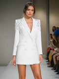 Temperament Commuting Style Jacket 2025 New Heavy Industry Nails And Diamonds Fashion High-End Feel Suit Top