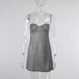 New Dress Sparkling Diamond Sling Princess Dress Sexy Bag Hip Sling Skirt