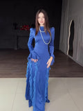 2025 New Ribbon Court Chiffon Spliced Half-High Tie With Dress