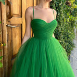And Summer New Women's Temperament Dress Sling Dress Solid Color Long Dress Bow Net Yarn Dress
