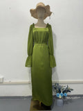 Women's Clothing 2024 Summer French Fairy Tactus Super Fairy Lace To Collect Waist Chiffon Dress