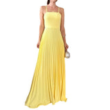 Women's High-Rise Splicing Sexy Dew Solid Color Design Dress In Summer 2025