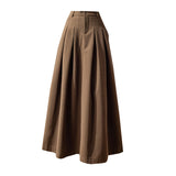 Dress 2025 Winter Dress New High-Waist Korean Version Of The Big Folds To Cover The Thin Hair Of This Long Dress DJPT