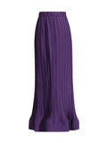 Retro High-End Two Sets Of 2025 Spring New Horn Lotus Side Top High Waist Half-Body Skirt Set