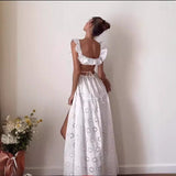 Thai 23Stwin French Romantic Road North Cotton Lace Embroidery Holiday Dress Dress Woman
