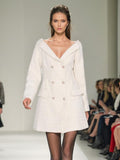 Elegant High-End Hair This Bag Of Ass Dress 2025 Spring New Word Shoulder To Waist Thin Dress Woman