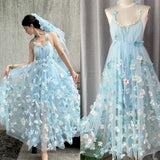 And Summer 2025 New Dream Super Fairy Three-Dimensional Flower Skirt Women Hanging Dress Floral Dress Morning Robe Holiday Dress