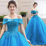 Report Performance Art Dress Stage Solo Fluffy Skirt Annual Meeting Presided Over A Word Shoulder Long Performance Dress Woman