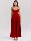 Women's New Sexy Breast-Wearing Shoulder-Folded Dress HZ0628