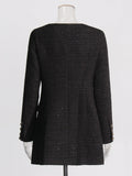 Elegant High-End Hair This Bag Of Ass Dress 2025 Spring New Word Shoulder To Waist Thin Dress Woman