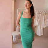 2025 New Solid Color Sleeveless Sleeveless Lifting Backpacks T-Shirt Dress