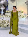 Autumn Fashion Temperament Long Splicing Design Fairy Shawl Dress Dress Dress