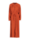 Casual Simple Style Dress 2025 Summer Fashion Long Sleeves With Loose Large-Size Dress Woman