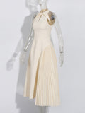 Temperament Famous Style Dress 2025 Summer New Small Asymmetric Pressure Skirt Dress Dress Woman
