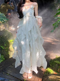 Midsummer Summer Cool Sling Dress Women's Holiday Style Temperament Dress HZ0628