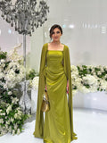 Autumn Fashion Temperament Long Splicing Design Fairy Shawl Dress Dress Dress