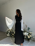 Women's Clothing 2025 Autumn New Loose Age Reduction V-Neck Mesh Perspective Dress