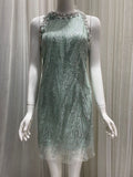 Summer New Chen Heavy Industry Drill Embroidery Birthday Party Small Dress Embellished With Sleeveless Lien Dress