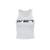 Street Casual Print Blouse Female 2025 Summer New Hottie Sexy Vest DJPT