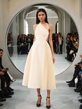 Temperament Dress Spring 2025 New Sling Folded White Dress Girl