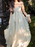 Midsummer Summer Cool Sling Dress Women's Holiday Style Temperament Dress HZ0628