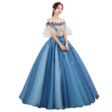 New Solo Performance Costume Women's Studio Color Yarn Noble And Elegant Shoulder Annual Meeting Art Exam Evening Dress Chorus Host