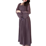 Women's Autumn Autumn Style Folded Temperament High-Waisted Skirt