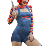 Sexy Sportswear Wish Burst Compact Print Halloween Women's Two Sets DJPT