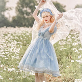 Butterfly Op Lolita Sweet Dress Lolita Dress Summer Long Short Sleeve 6544