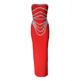 Niche Design Heavy Industry Nail Beads With Chest Banda Party Party Dress Dress Dress