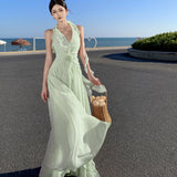 Dress Women's Summer Seaside Holiday Super Fairy Dew Back Dress Bohemian Dress Skirt Ambiance