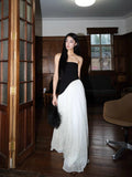 New Zhao Sanguan Small Design Feeling Bra Splicing Dress Dress Woman