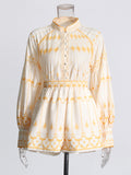 Women's New 2025 Fashion Collared Shirt High-End Feel Shorts To Repair Summer Suit Women