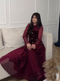 Spring New Diamond-Laying Splicing Designer Design Feeling Waist Thin Dress Dress Dress Dress Dress Dress Woman