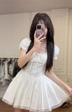 A line Spaghetti Straps Short Homecoming Dresses Party Dress Birthday Outfits SD1204