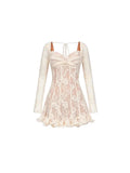 Spring And Summer Vietnamese Small Sexy Low-Breasted Lace Little Man Dating A-Word Skirt