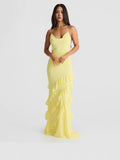 Fashion Atmospheric Elegant Pure Color Banquet Lace Dress In Fall 2024