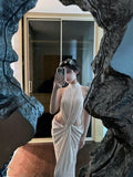 Hollow Kinetic Shell Leaks In Spring 2024 Niche Design Designer Pure Want To Hang The Neck Thin Dress