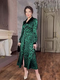 2024 Elegant Wind Leopard Print Trendy Thin Dress Dress