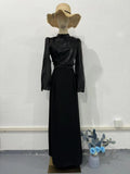 Collar 2025 New Horn Sleeve Tea Break French-Style Bagg Of The Hip Dress