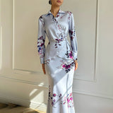 2025 New Women's Solid-Colored Long-Sleeved Jacket Half-Dress Fashion Suit