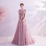 Evening Dress 2025 New Princess Bride Toasting Banquet Annual Engagement Wedding Dress